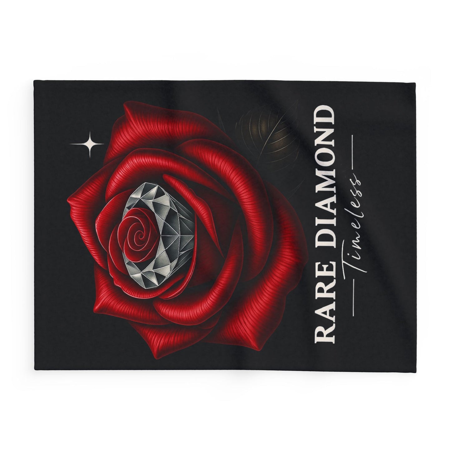 Timeless Rose Fleece Blanket - Cozy Décor, Gift for Her, Home Living, Valentine's Day, Anniversary