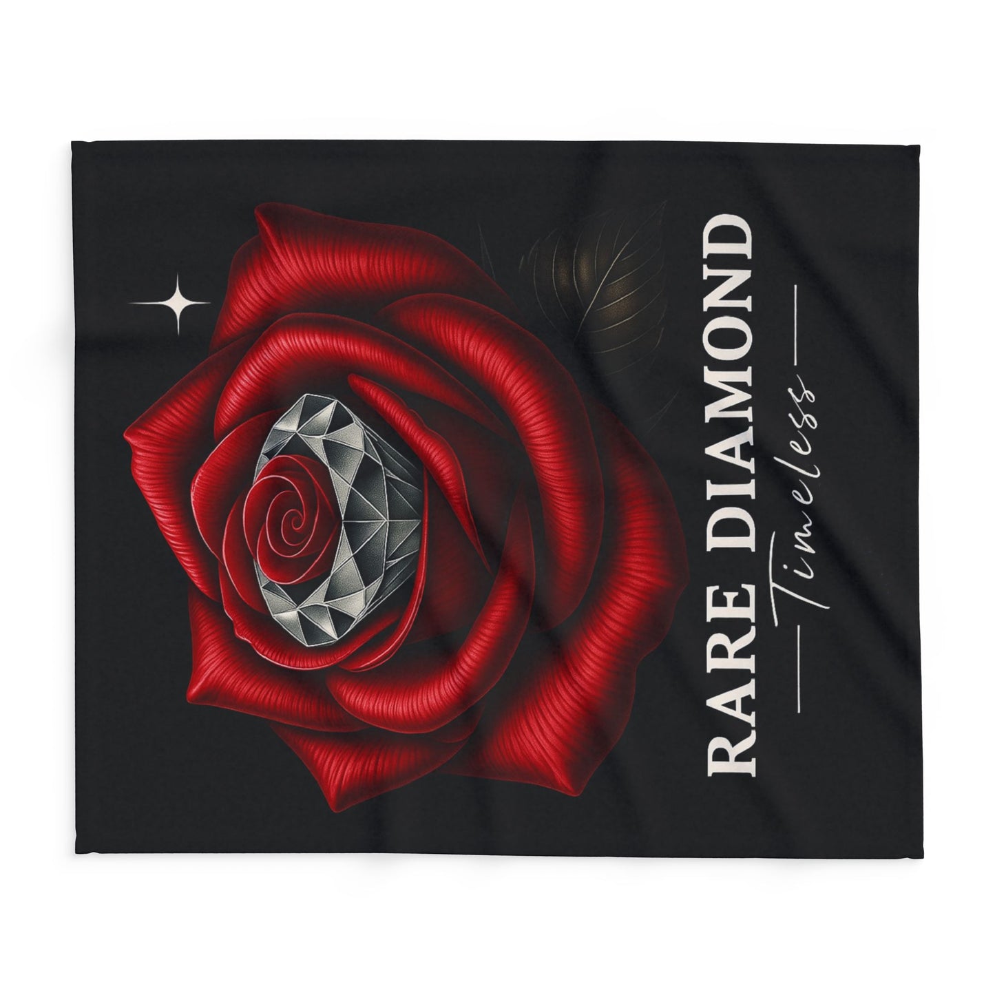 Timeless Rose Fleece Blanket - Cozy Décor, Gift for Her, Home Living, Valentine's Day, Anniversary