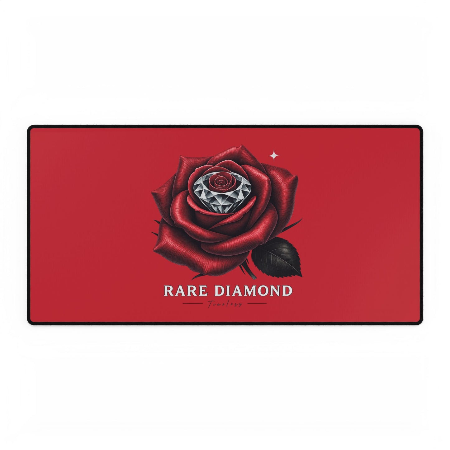 Rose Design Desk Mat - Elegant Office Decor, Gaming Mouse Pad, Work from Home Accessories, Gift for Her, Mother's Day Decoration