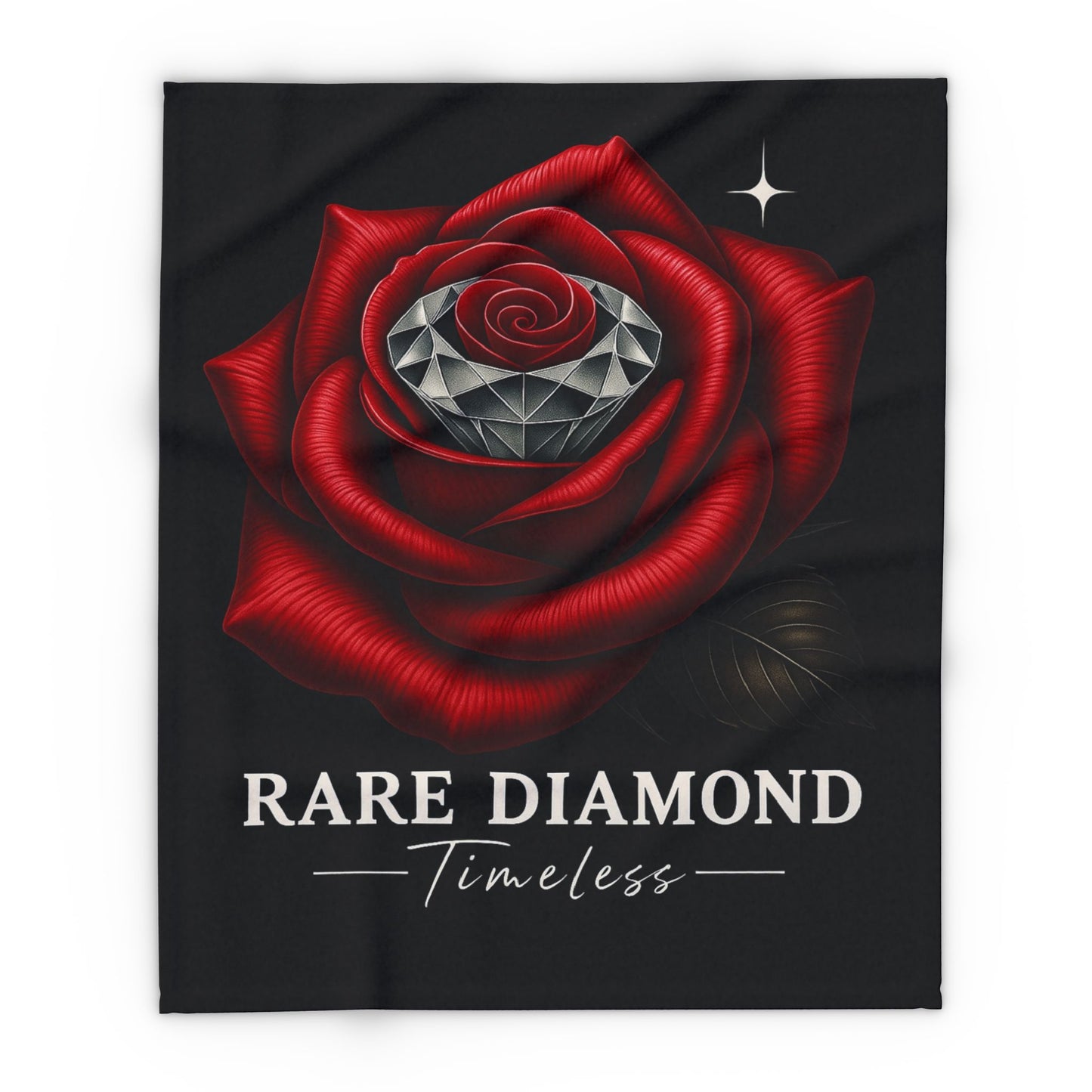 Timeless Rose Fleece Blanket - Cozy Décor, Gift for Her, Home Living, Valentine's Day, Anniversary