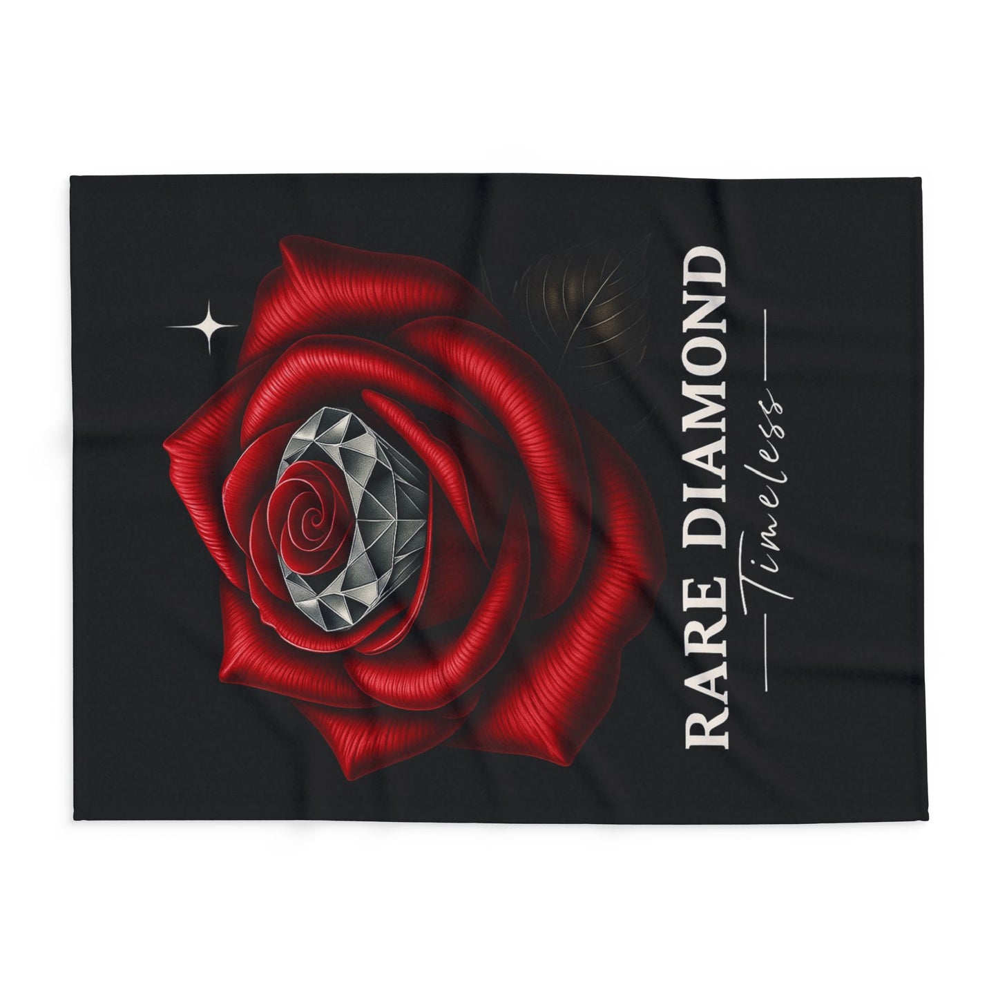 Timeless Rose Fleece Blanket - Cozy Décor, Gift for Her, Home Living, Valentine's Day, Anniversary