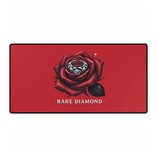 Rose Design Desk Mat - Elegant Office Decor, Gaming Mouse Pad, Work from Home Accessories, Gift for Her, Mother's Day Decoration